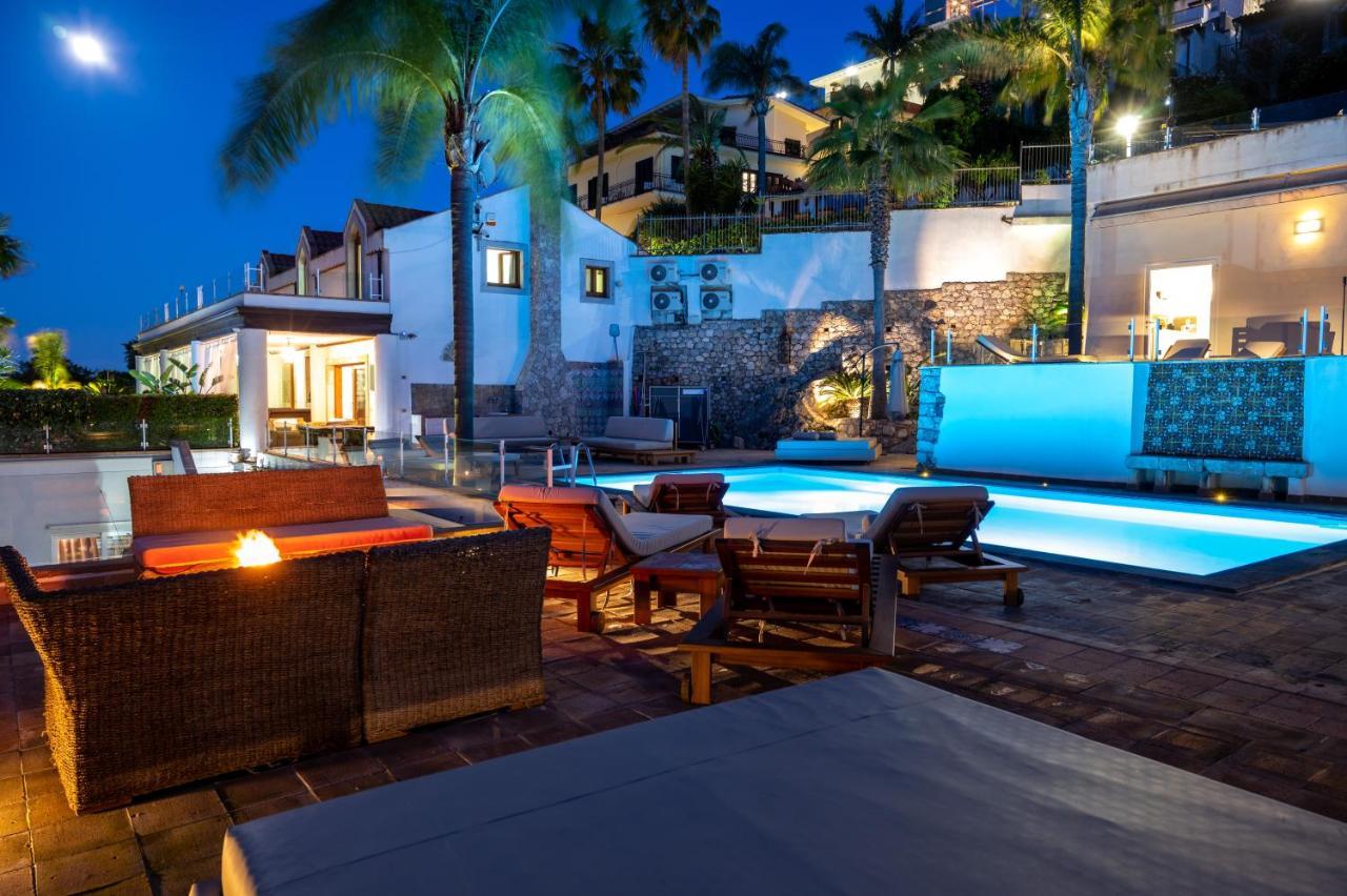 Luxury Taorum Villa With Spectacular Sea Views In Taormina Ngoại thất bức ảnh